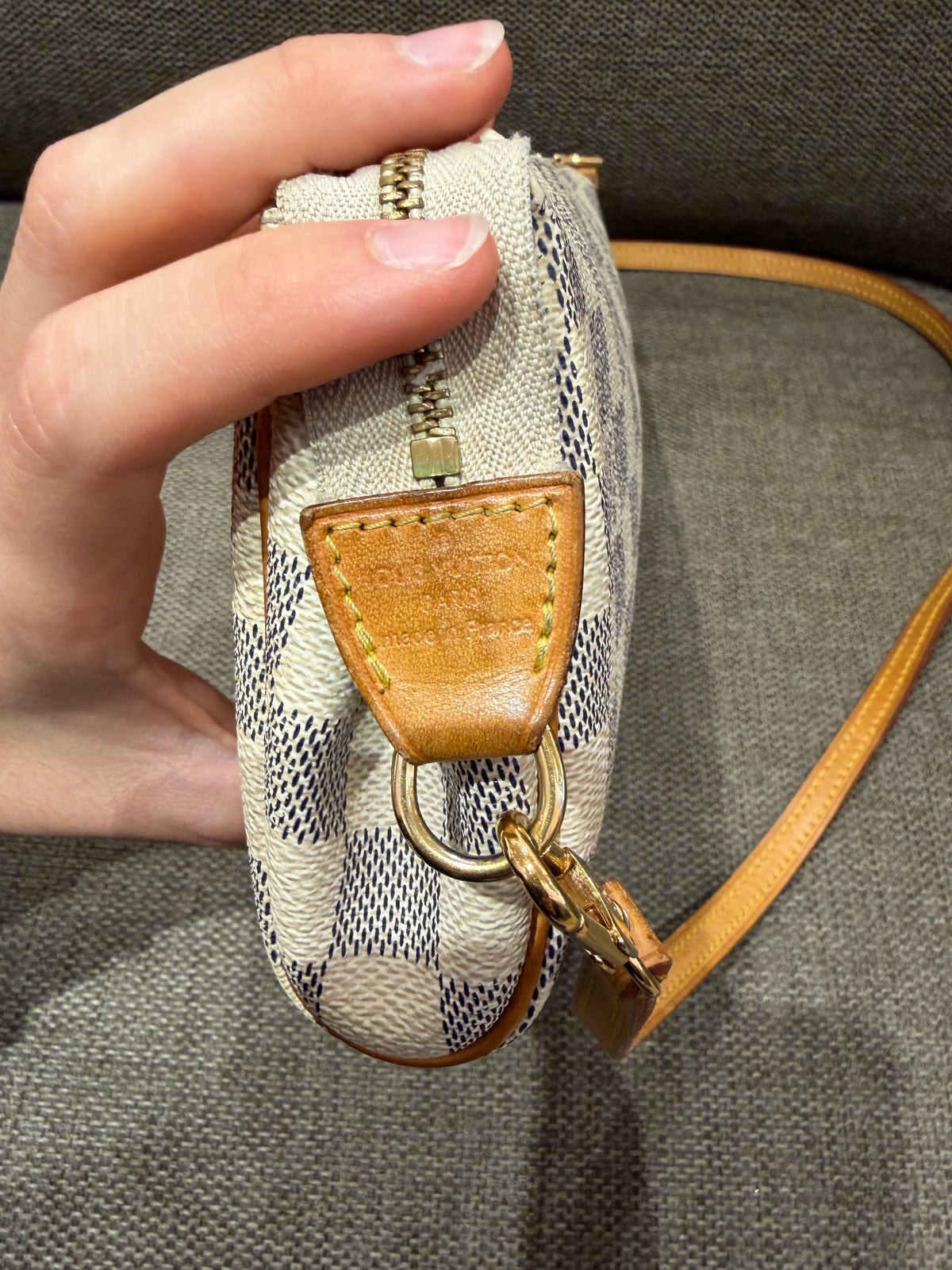 Sac Eva Louis Vuitton damier azur 17/09
