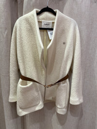 Manteau laine cuir Ba&sh T.L