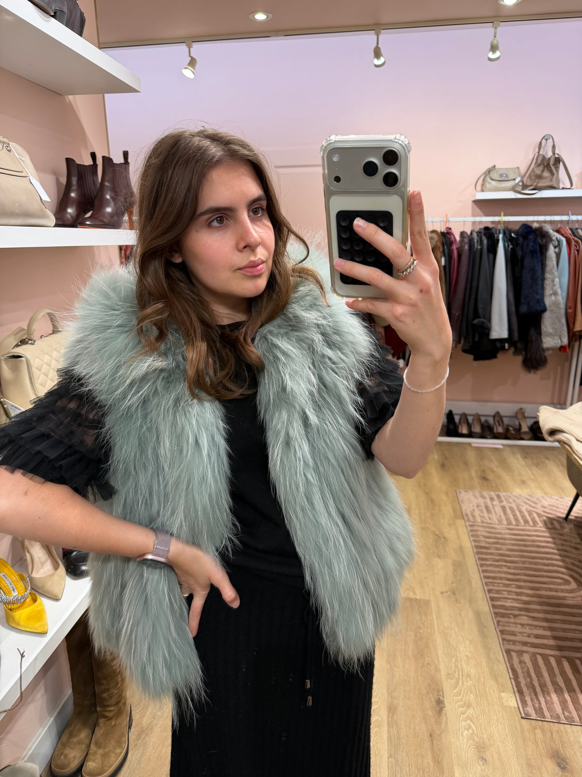 Veste en vrai fourrure Berenice 23/09