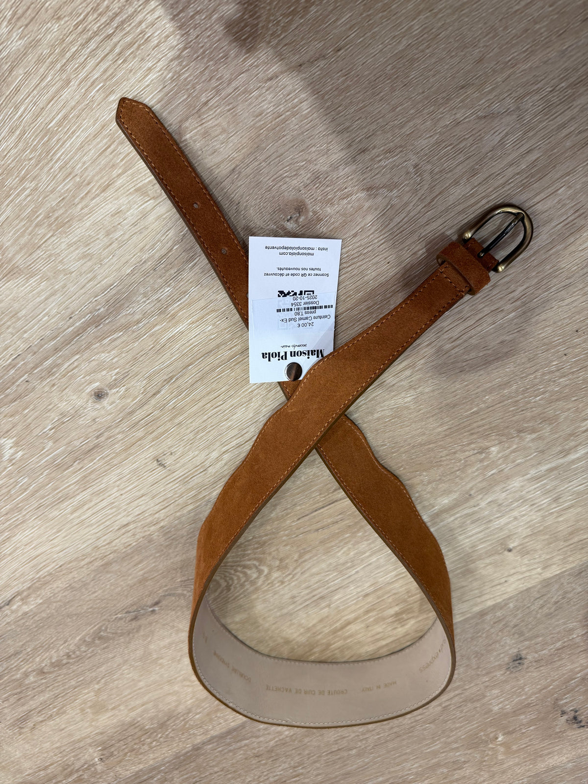 Ceinture Camel Sud Express T.80
