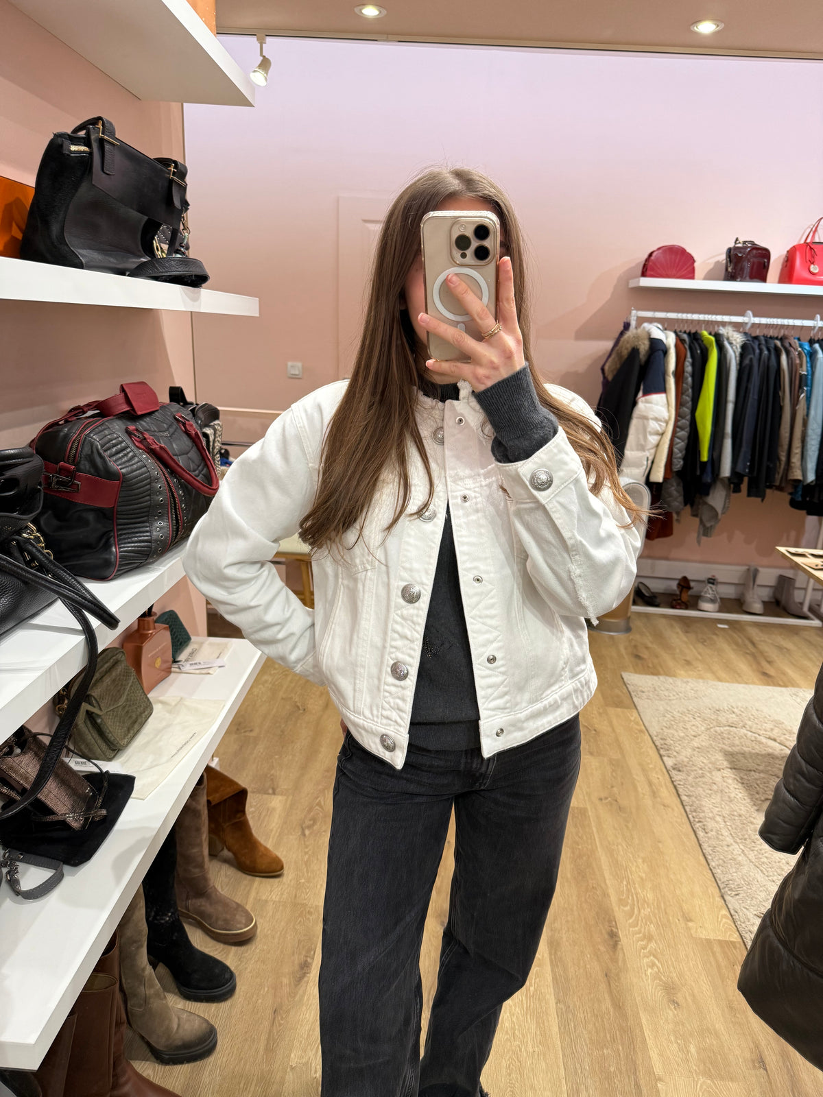Veste blanche en jean Zadig & Voltaire T.S