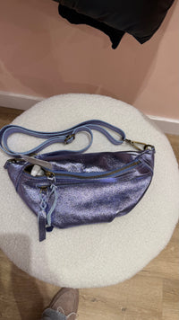 Doris - Violet - Banane violette cuir - T.TU