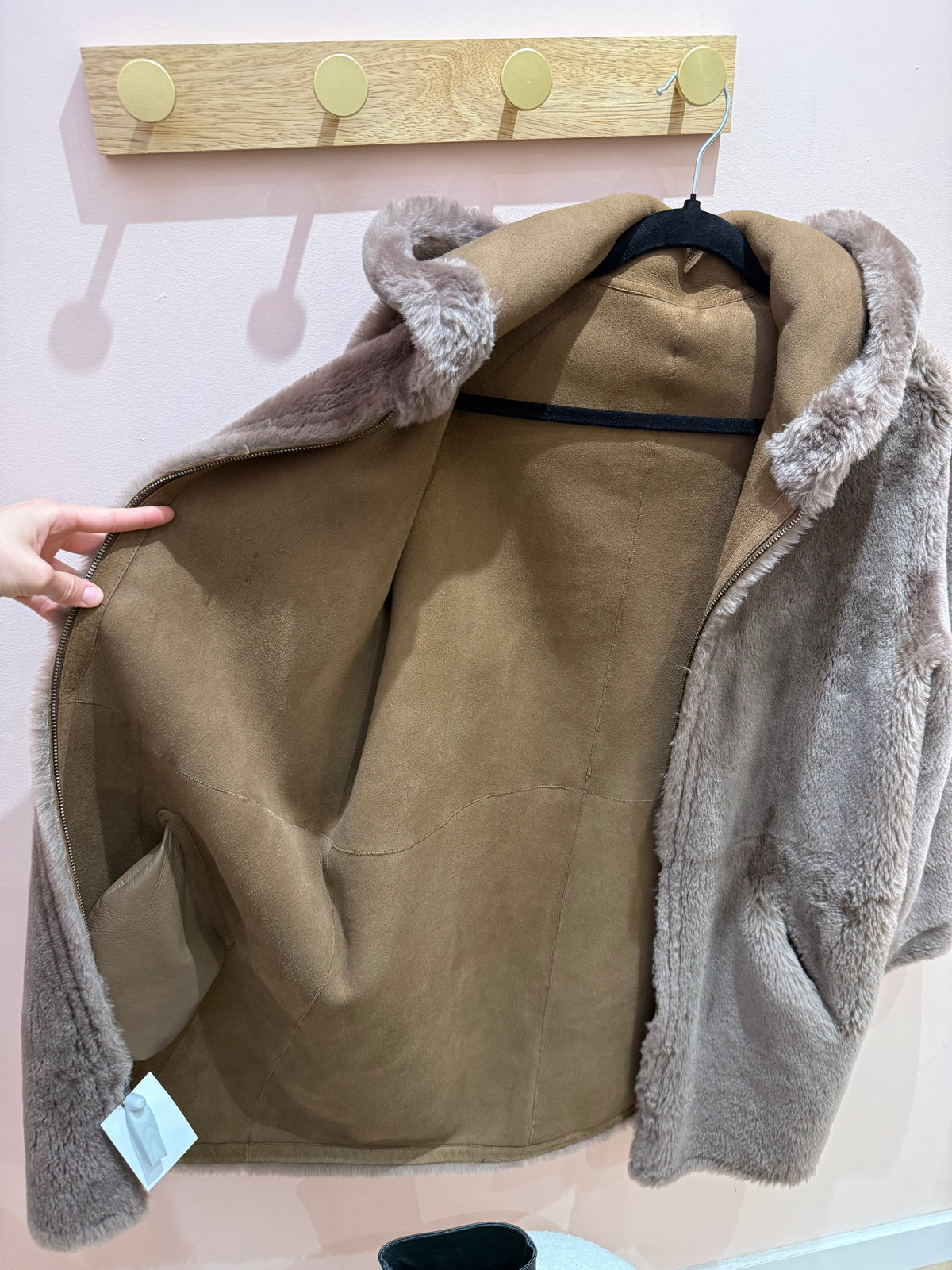 Veste Gérard Darel marron peau T.M