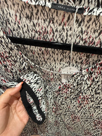 IKKS - Blouse Blanc, noir et rouge - T.38