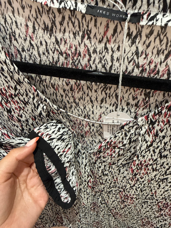 IKKS - Blouse Blanc, noir et rouge - T.38