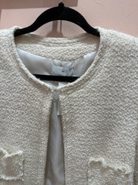 Veste tweed blanche Rinascimento T.M