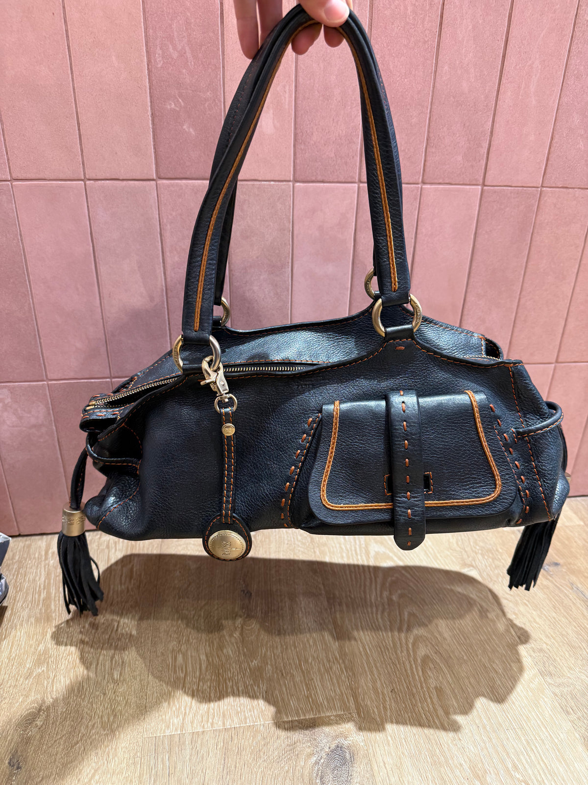 Sac lancel bleu marine