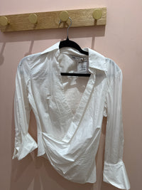 Chemise croisee beige Zara T.M