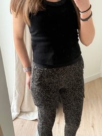IKKS Kaki et noir Pantalon T.34