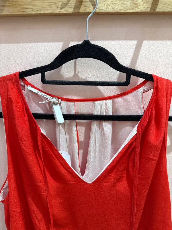Kookaï Robe débardeur corail T.M