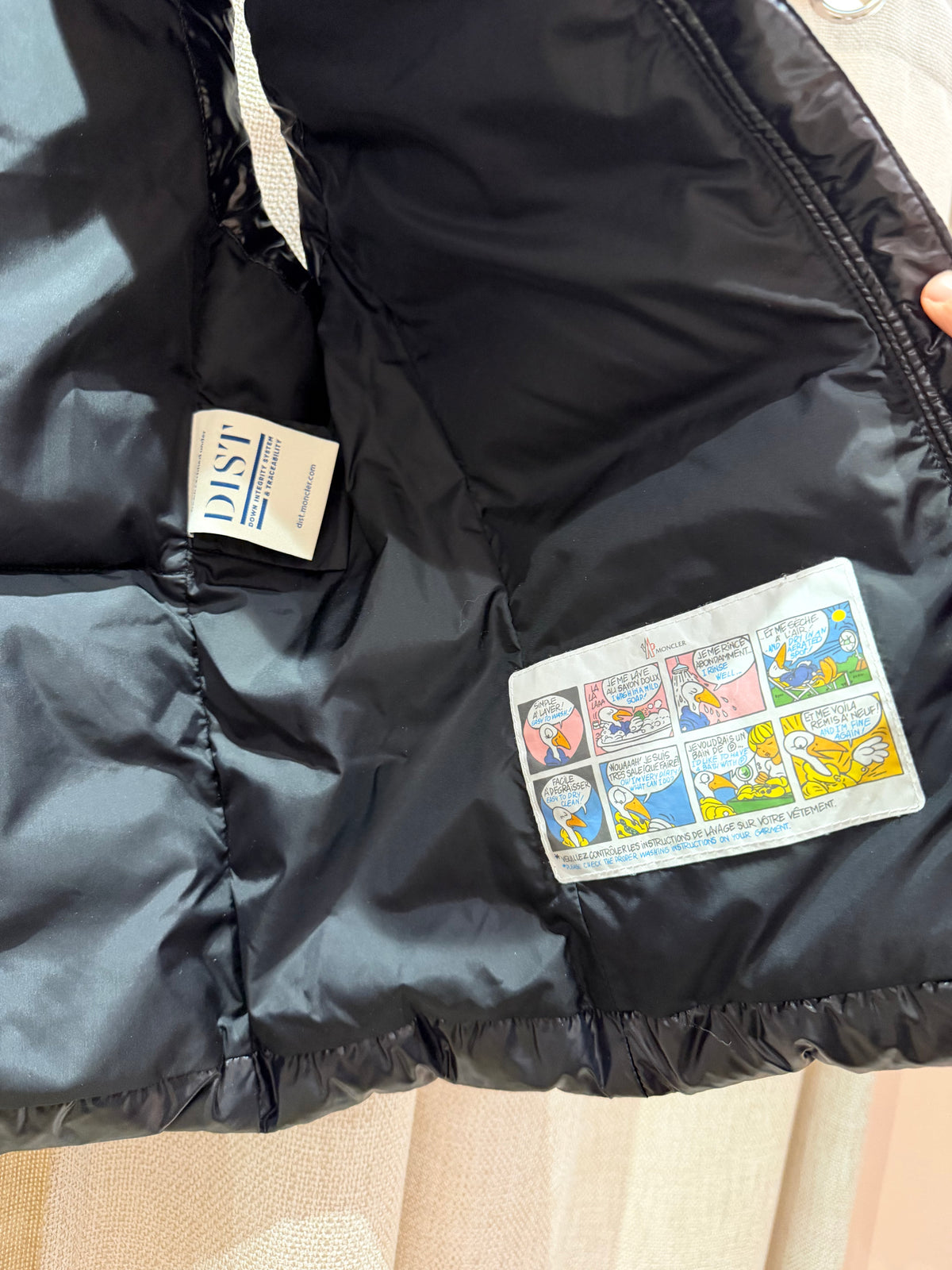 Doudoune noire sans manches Moncler - T.XS (14 ans) 19/10