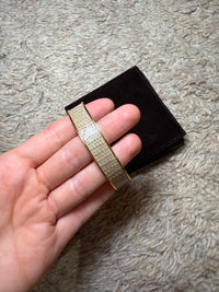 Bracelet hermes lézard gris beige T.S