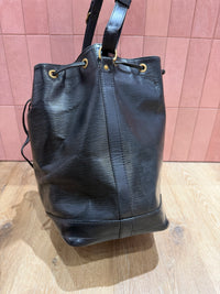 Sac Noé Louis Vuitton cuir épi noir 07/08