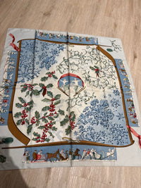 Foulard Hermès bleu