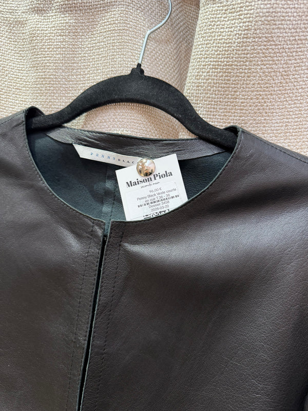 Penny Black Veste courte en cuir T.36 28/09