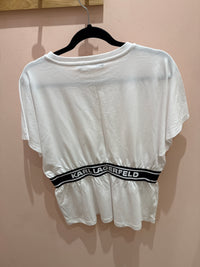 T-shirt blanc Karl Lagerfeld T.XL