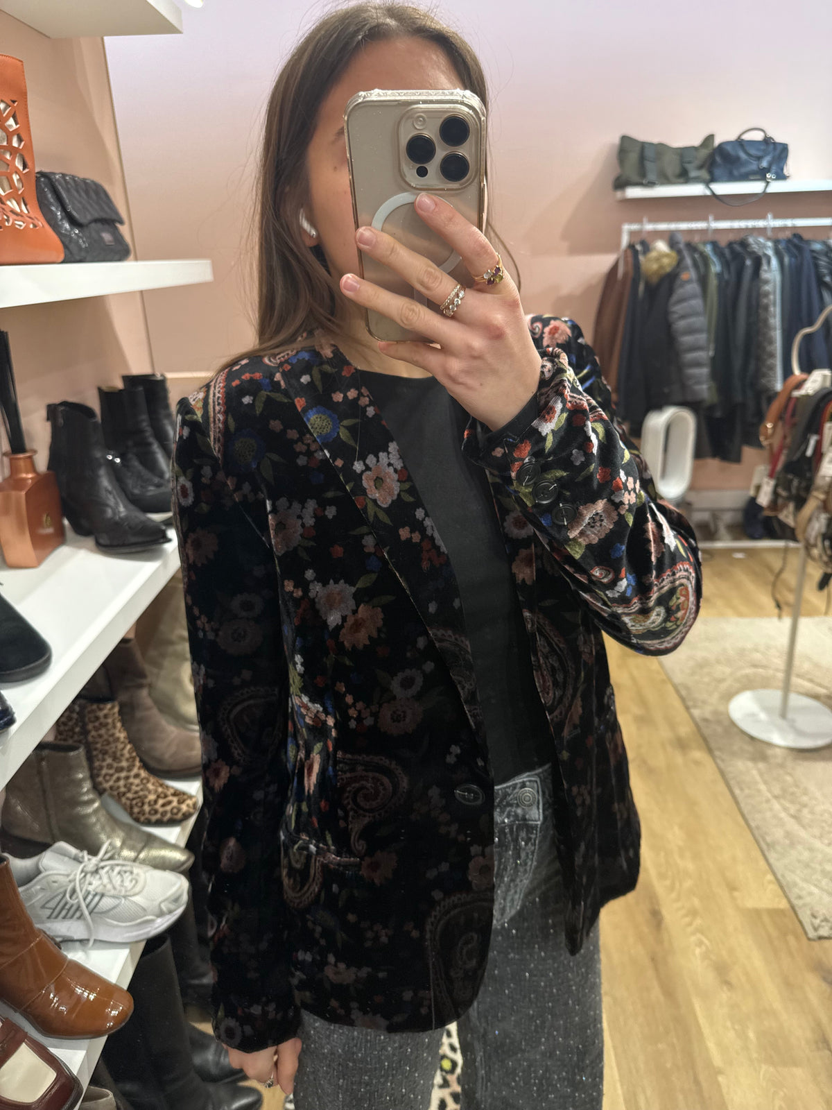 Blazer noir velours MKT T.S