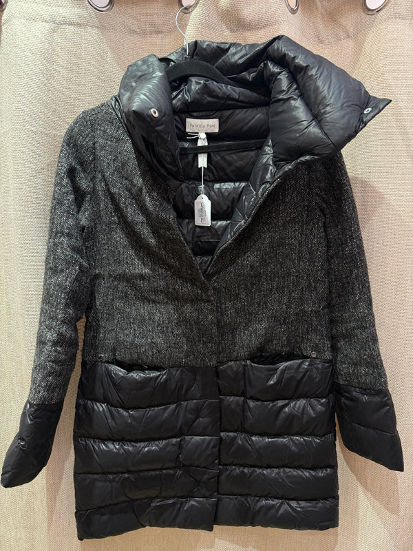 Patrizia Pepe Doudoune noire grise T.36 20/06