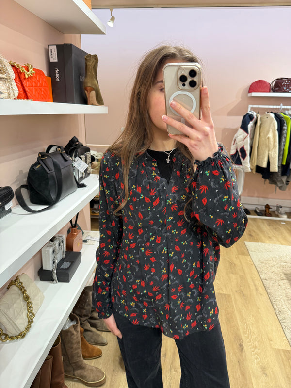 Chemise soie noire Zadig & Voltaire T.M