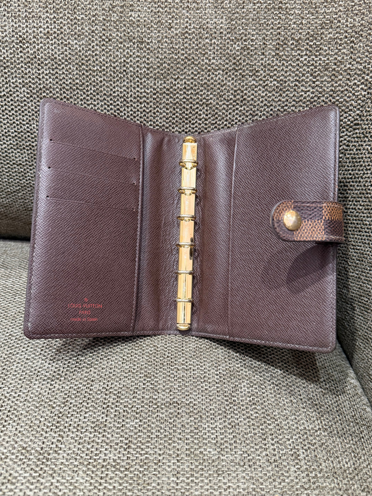 Agenda Louis Vuitton Damier Ébène 19/10