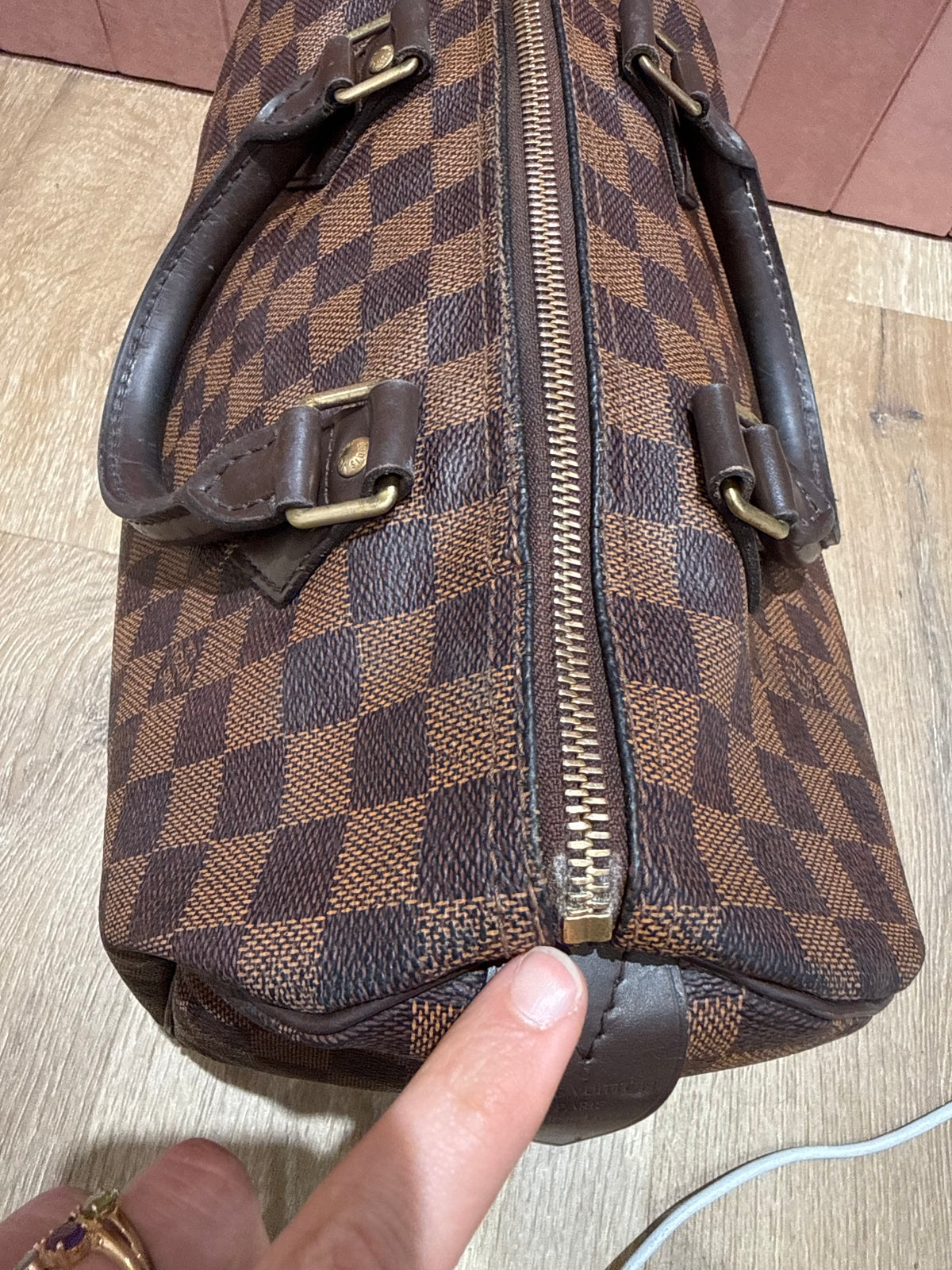 Speedy Louis Vuitton 30 damier ébène