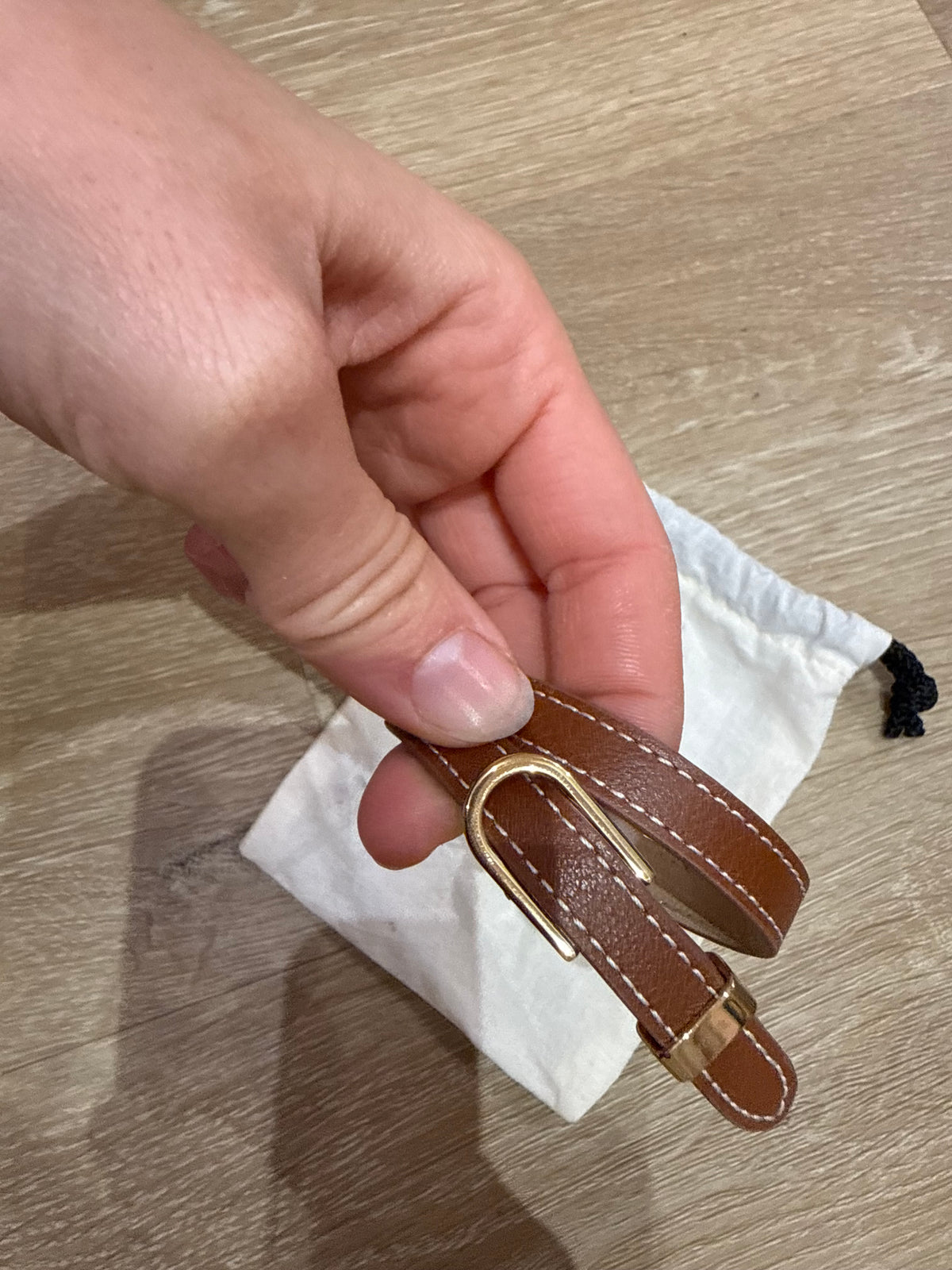 bracelet Fossil marron