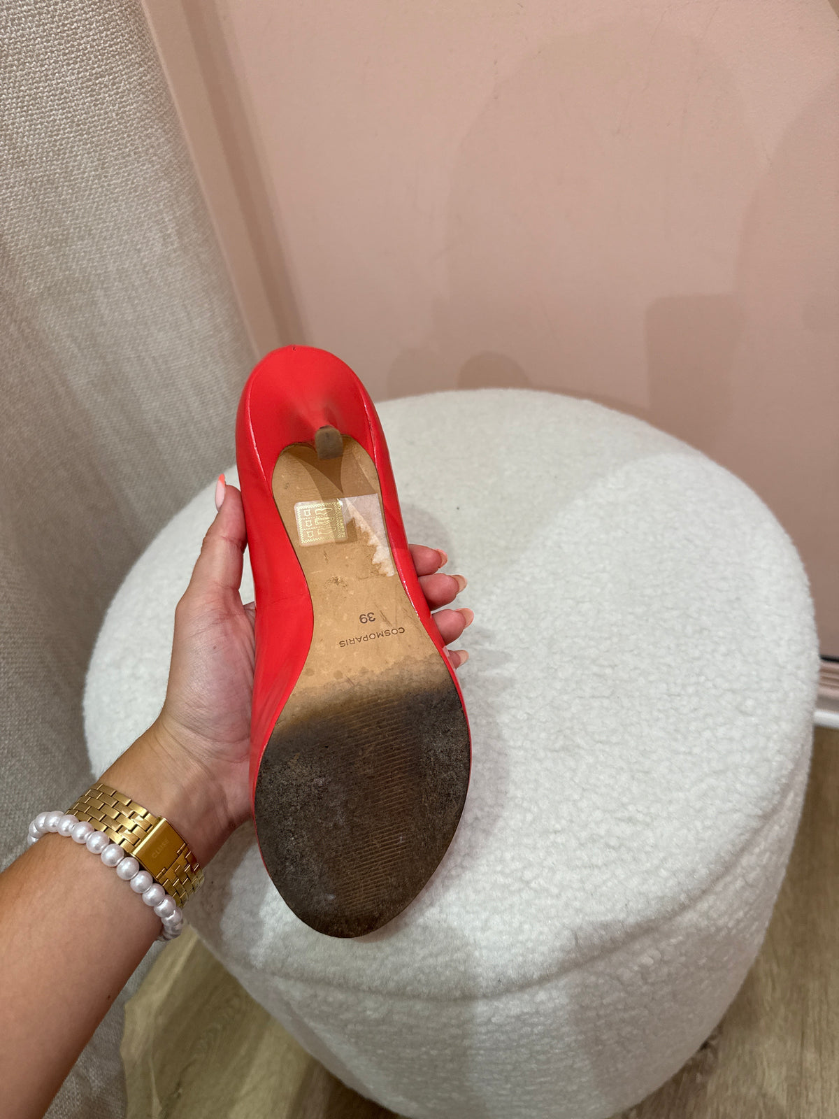 Escarpins Cosmo Paris corail T.39 20/06