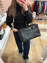 Sac cabas en cuir sans marque