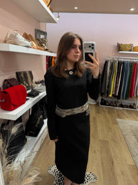 Ensemble Pinko noir top et jupe T.40 02/08