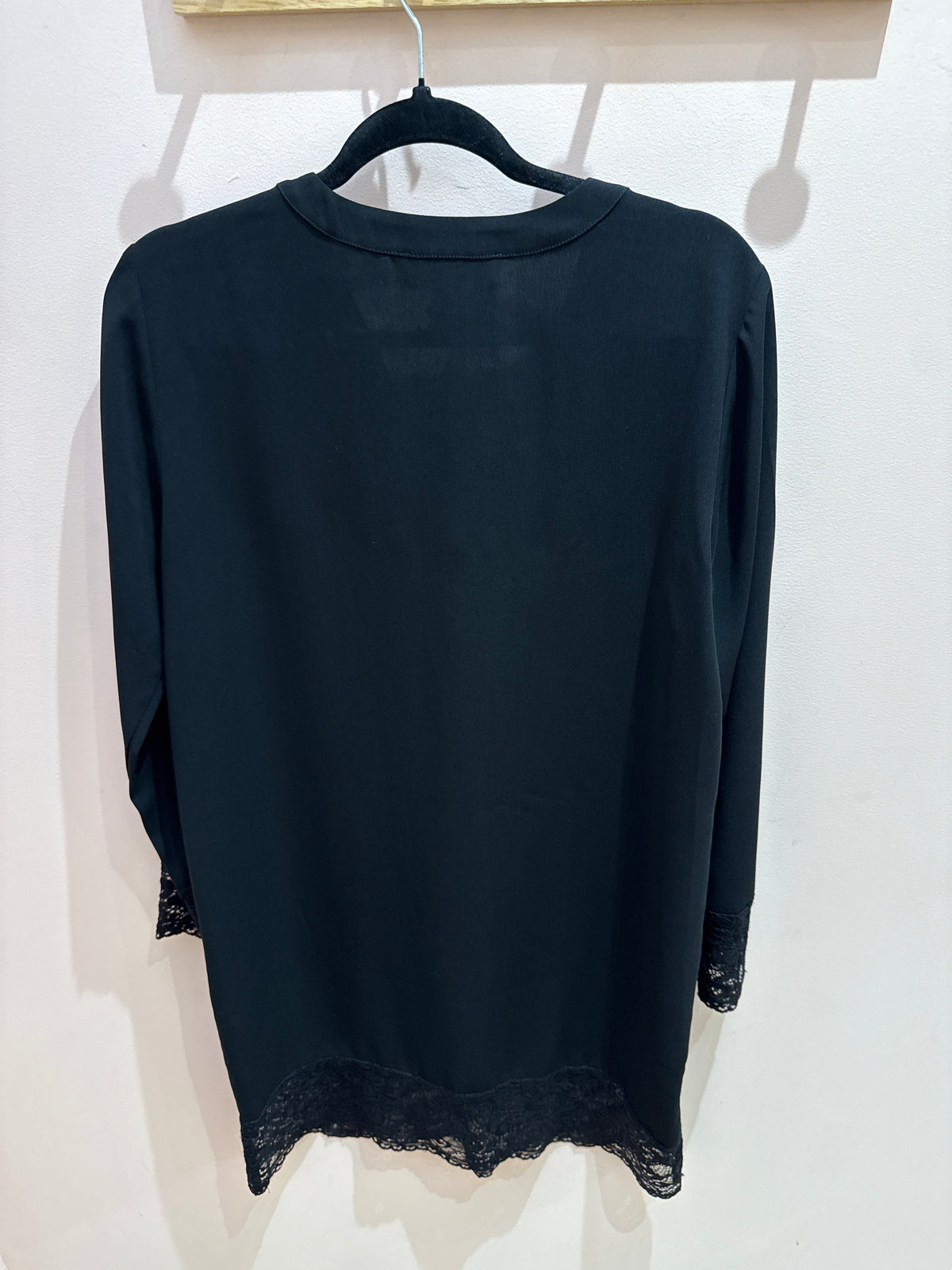 Robe Michael Kors noire à lacet doré T.L