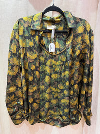 Twin-Set Verte et noire T.L - Chemise (Soie) 10/09