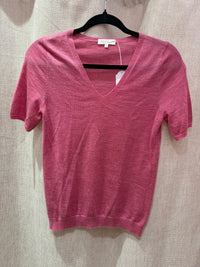 Bompard Twin-set gilet rose cachemire 20/07