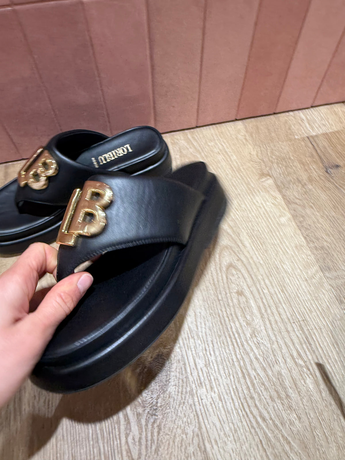 Tongs noires Loriblu T.37
