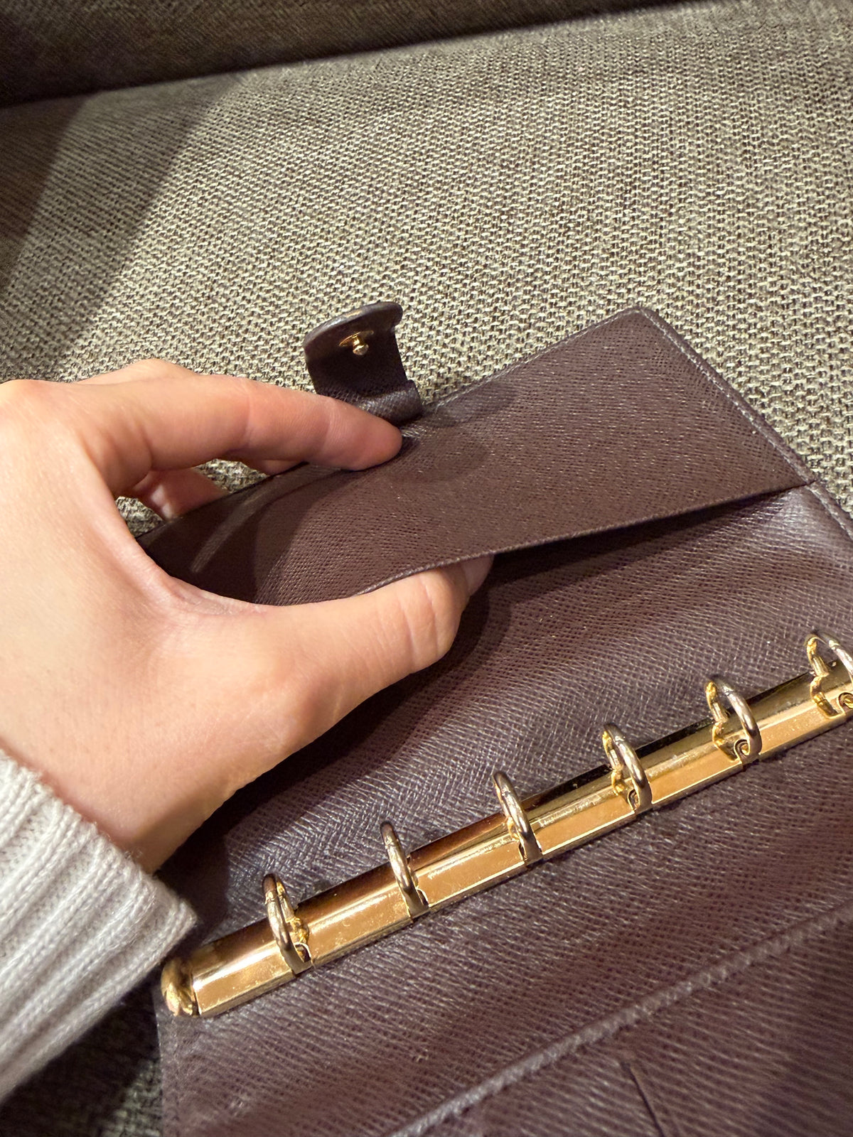 Agenda Louis Vuitton Damier Ébène 19/10