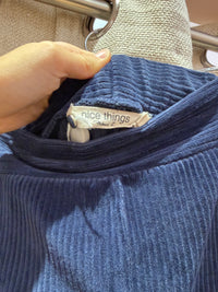 Pantalon bleu marine Nice things T.36  04/10