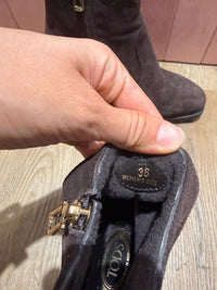 Bottines marron en daim Tod’s - T.36 15/09