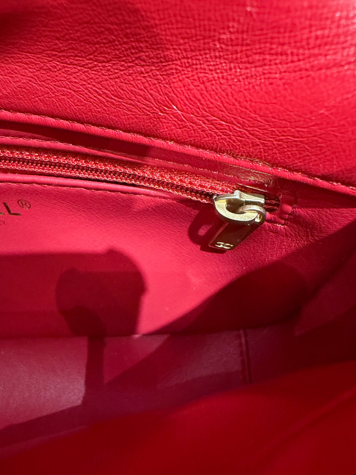 Sac Chanel timeless 27/10 rouge