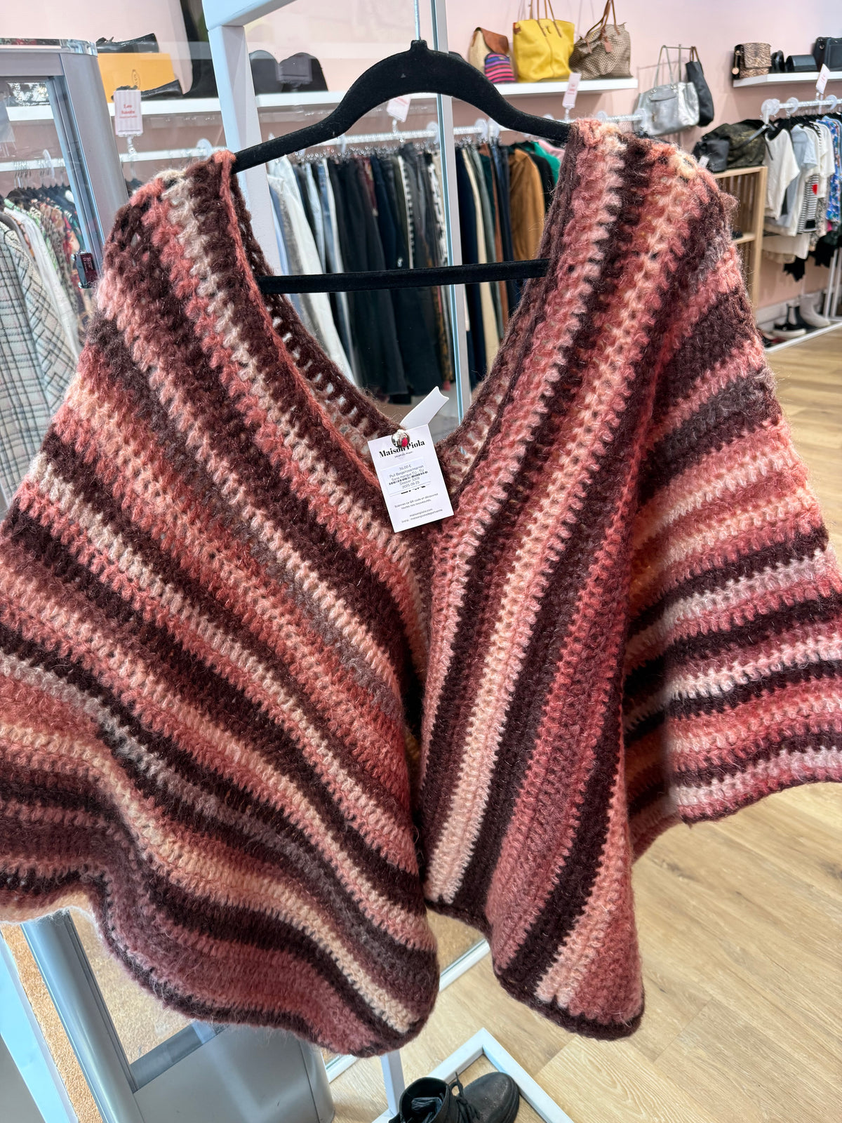 Pull Beige/rose/marron Sans marque TU