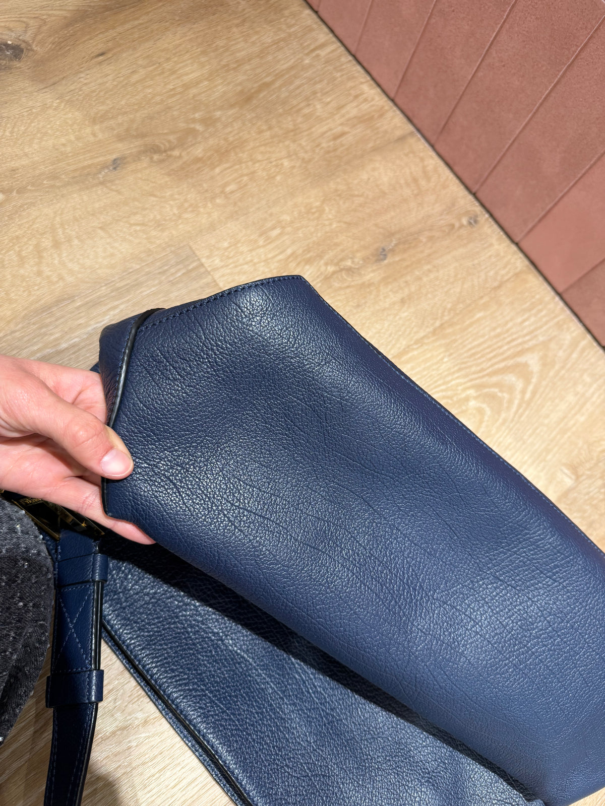 Sac bleu marine lancel