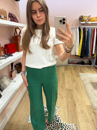 Sézane Pantalon Vert T.36 12/07