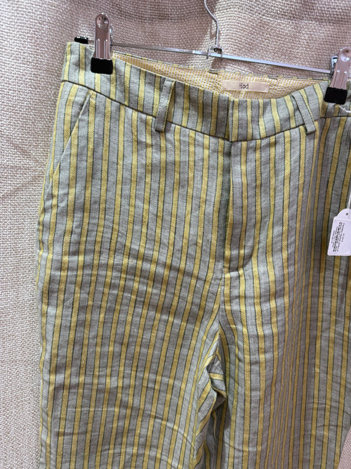 Pantalon rayures vertes et jaunes Hod T.36/38 14/06