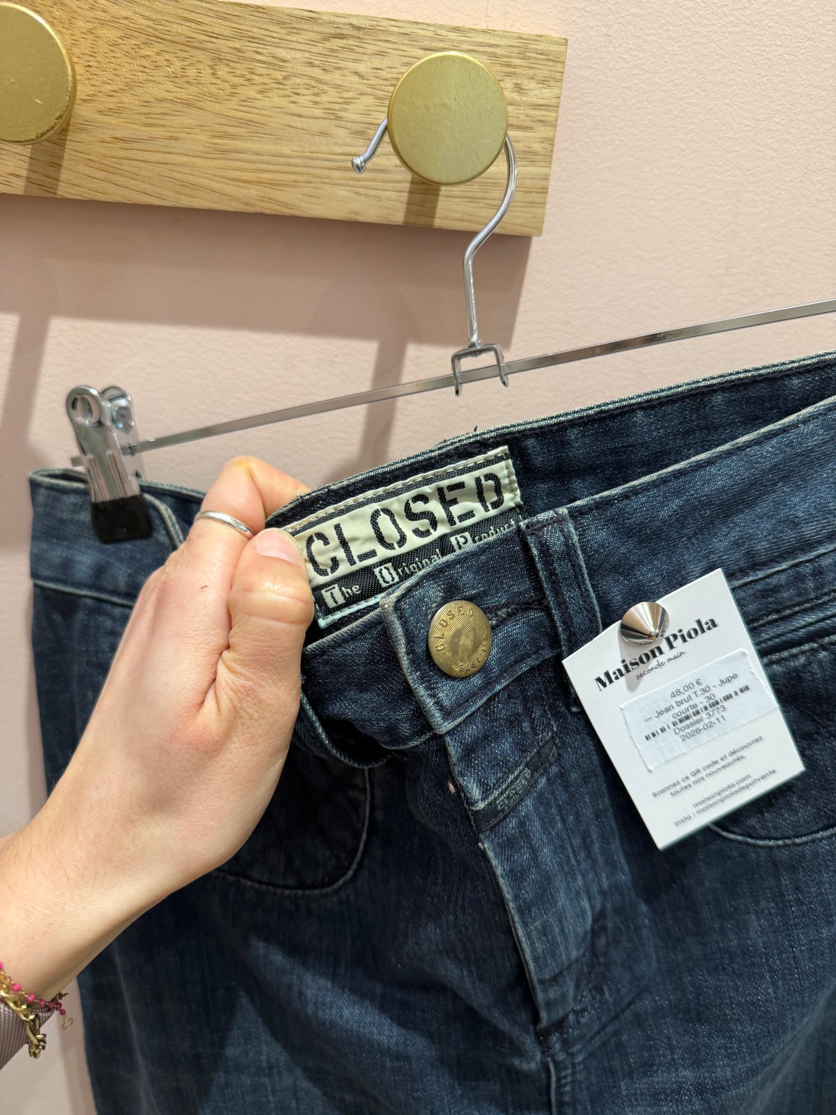 Jupe closed Jean brut T.40 - Jupe courte