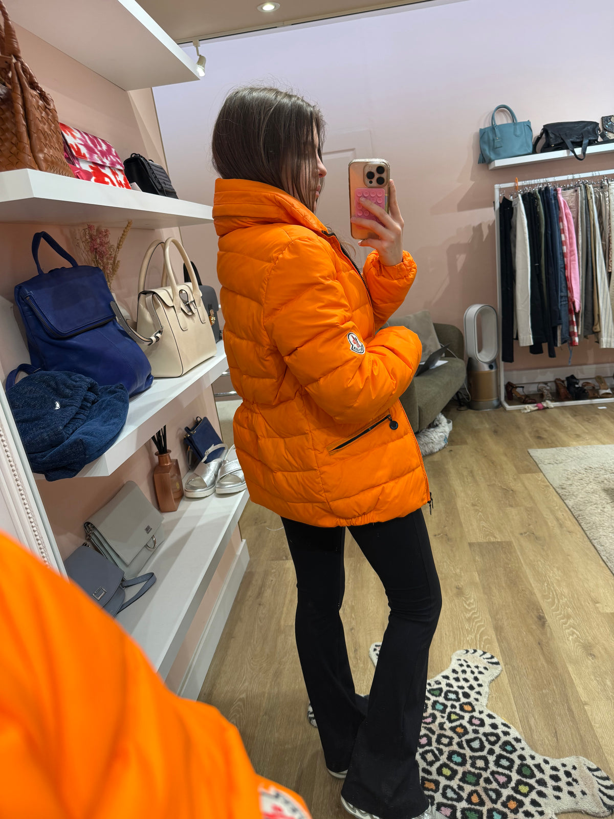 Doudoune orange moncler taille 5 31/05