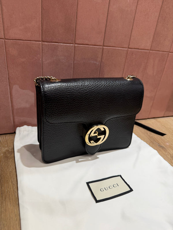 Sac noir Gucci Interlocking 23/10