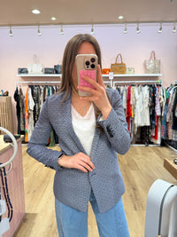 Blazer The Kooples Bleu et blanc T.36 07/06