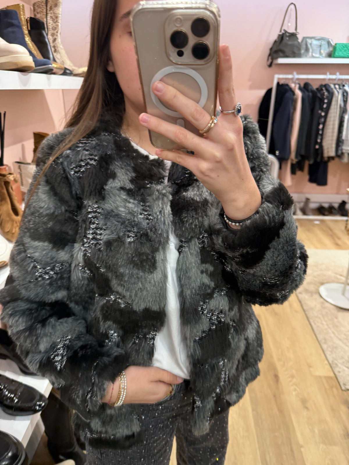 Veste courte grise See U Soon T.XS