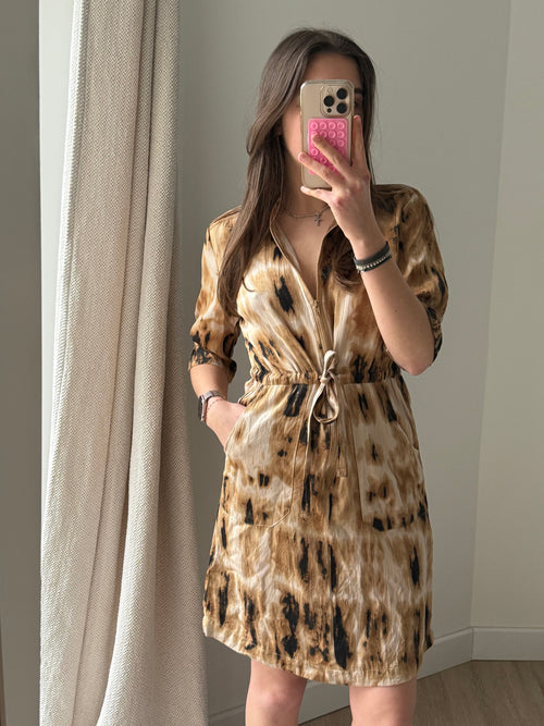 Robe Beige/Blanc Cream T.34/36