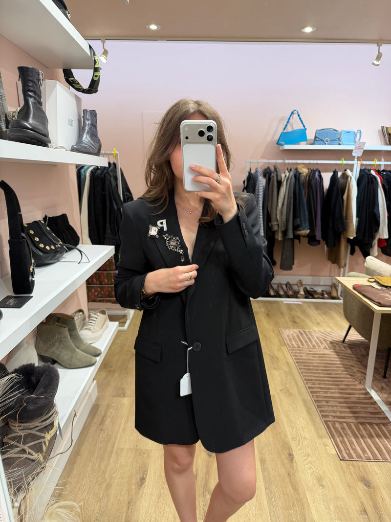 Blazer à strass Noir Pinko T.40 01/09