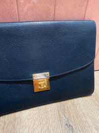 Pochette Céline vintage bleu marine
