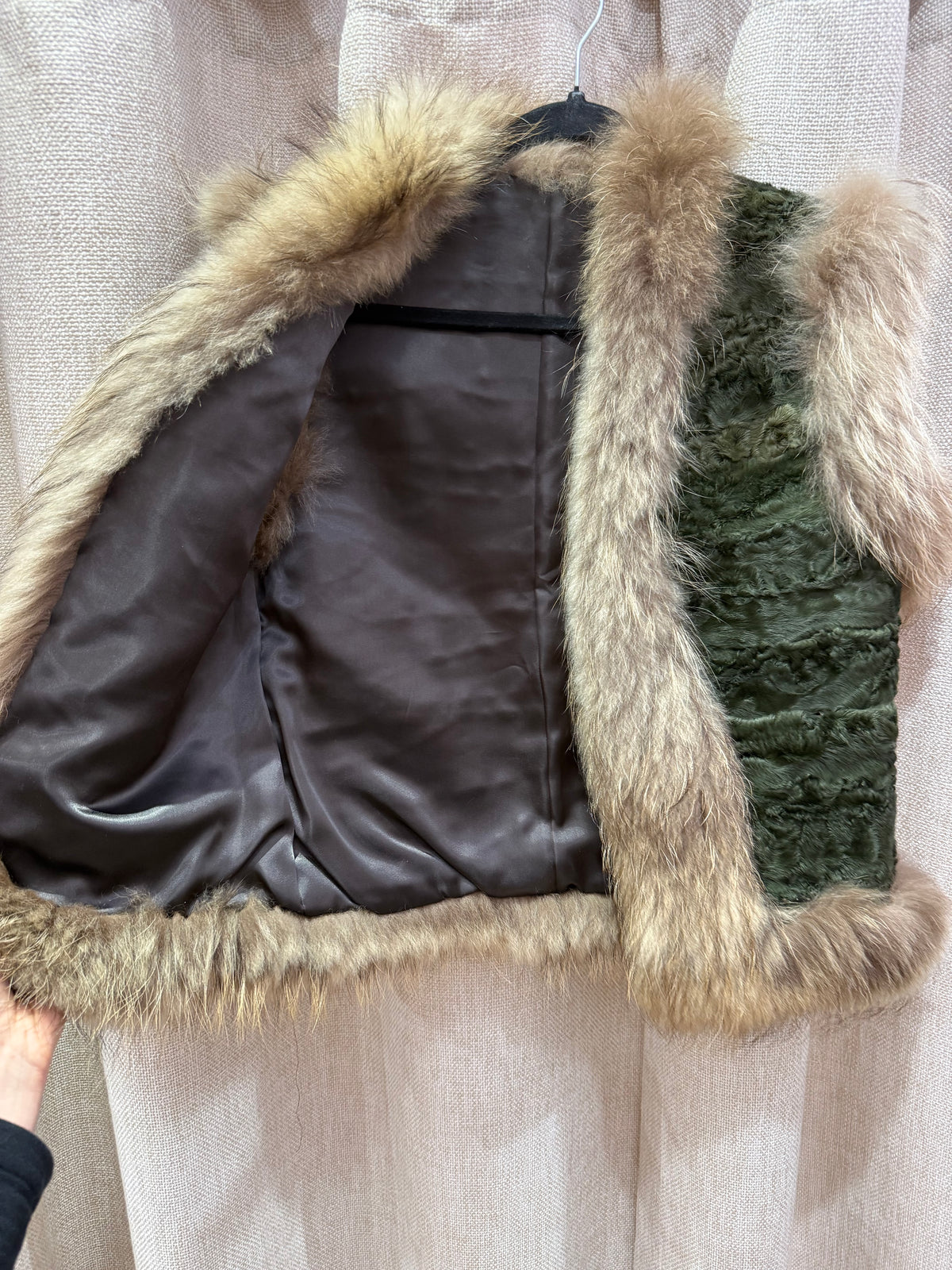 Veste sans manche astrakan T.S